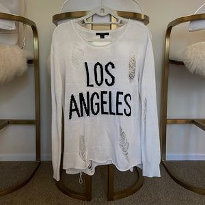 LA Distressed Sweater